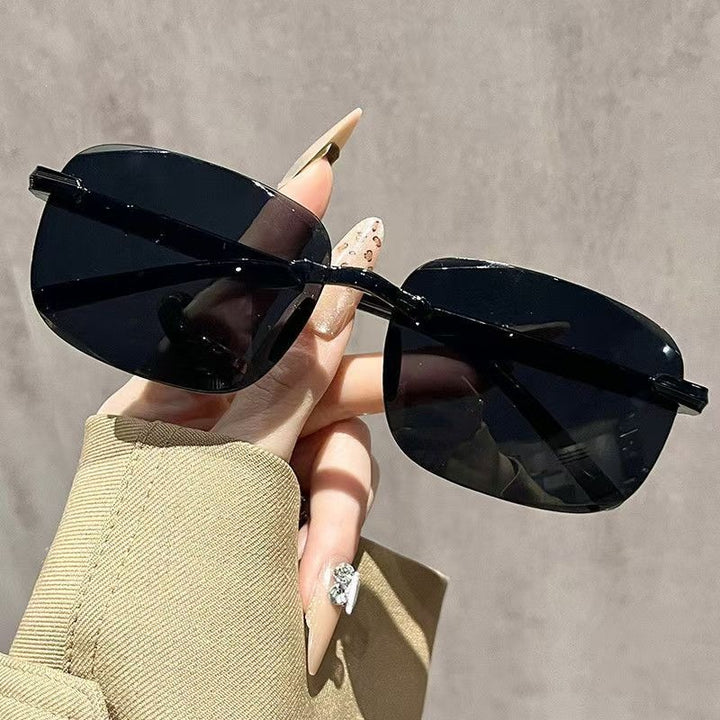 Stylische Übergroße Schild Sonnenbrille Karnz