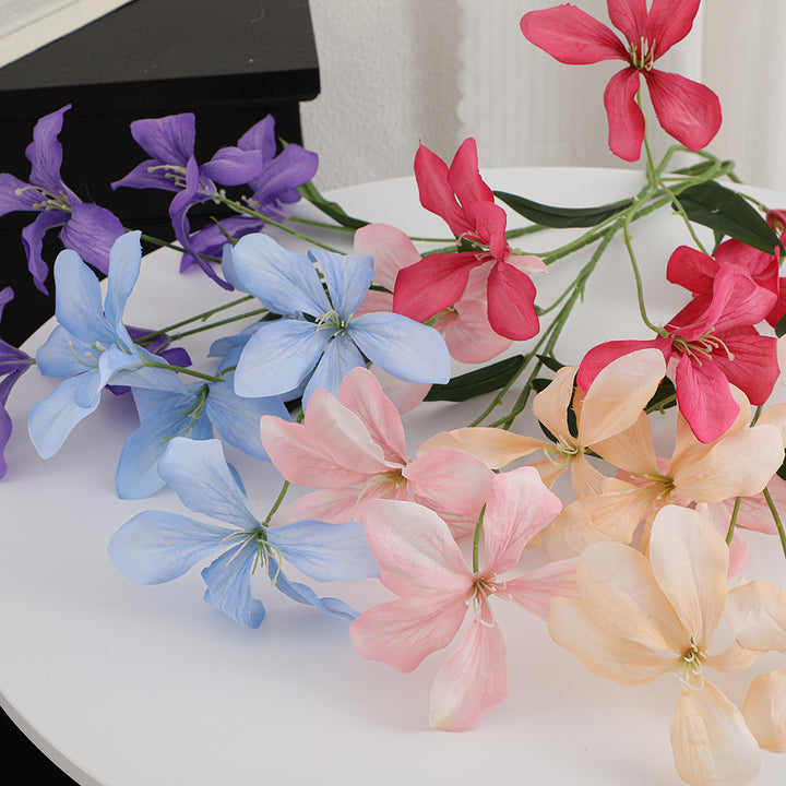 Künstlicher Orchideenblütenzweig mit filigranen Blüten Karnz