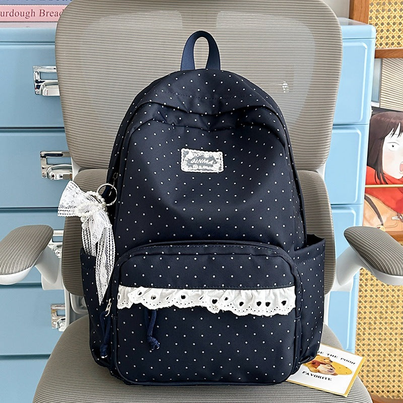 Charmanter Punkten Schul Rucksack Karnz