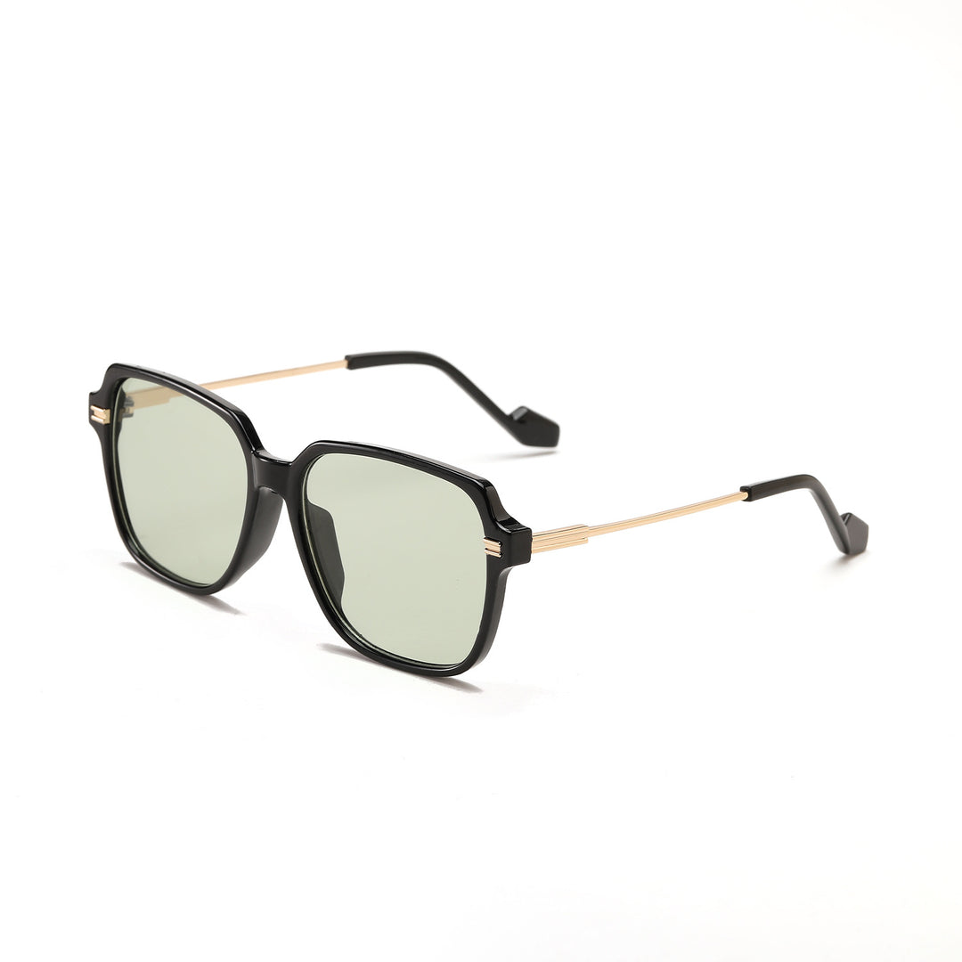 Damen trendige modische Sonnenbrille mit elegantem Metall-Detail Karnz