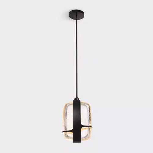 Moderne industrielle Glaspendelleuchte