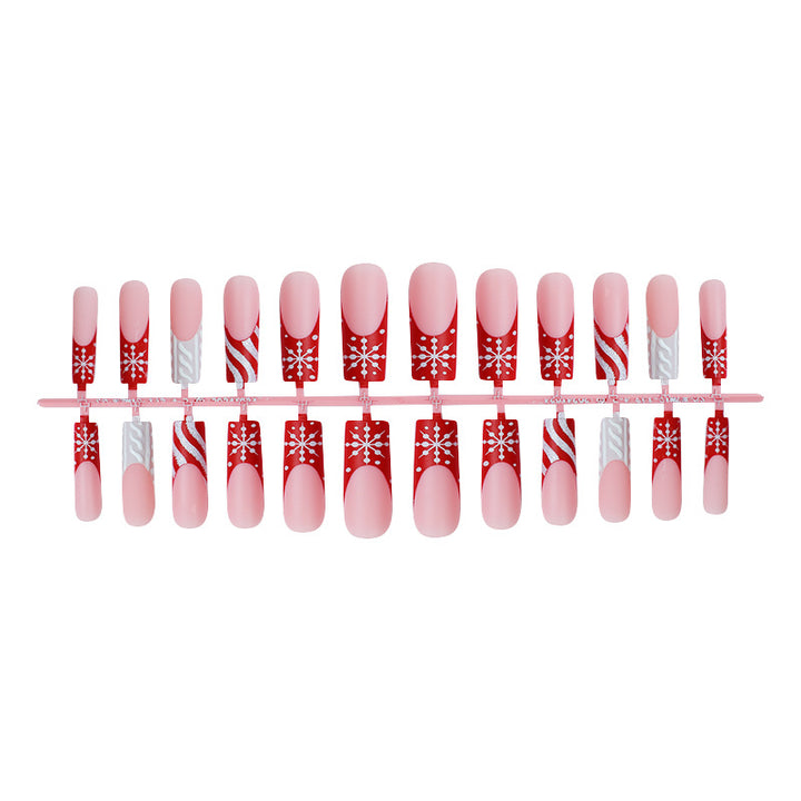 Festive Holiday Press-On Nagelkunst Set Karnz