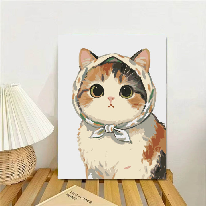 Kat-Themen illustrierter Wandkunst Druck Karnz