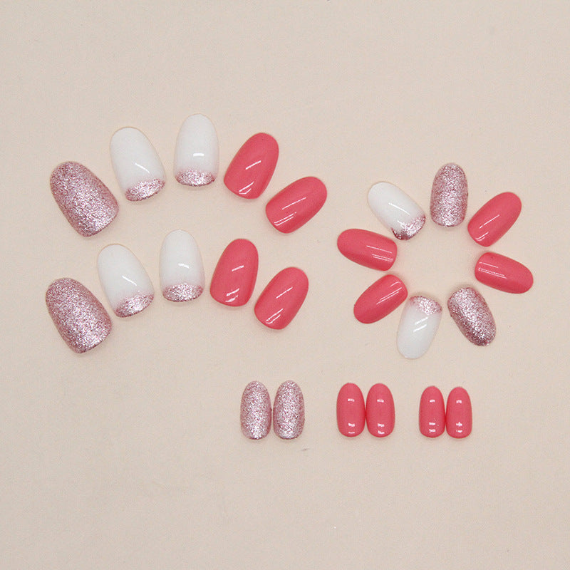Glitzerndes Press-On Nagelkunst Set Karnz