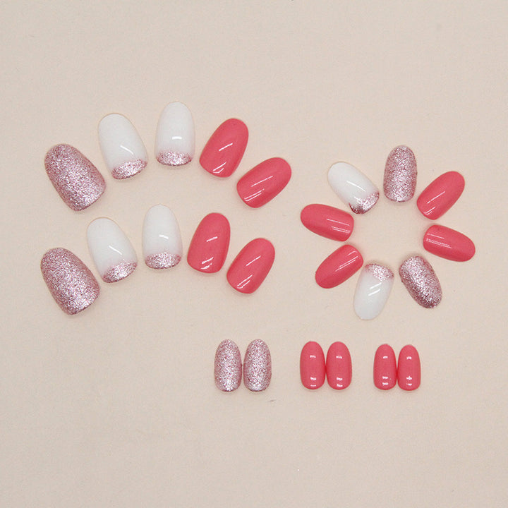 Glitzerndes Press-On Nagelkunst Set Karnz
