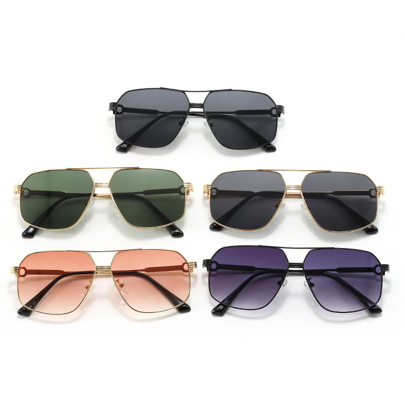 Damen stylische oversized Sonnenbrille mit diamantförmigem Rahmen Karnz