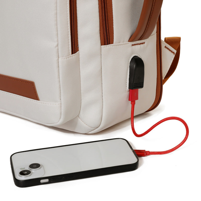 Eleganter Strukturierter Laptop-Rucksack Karnz