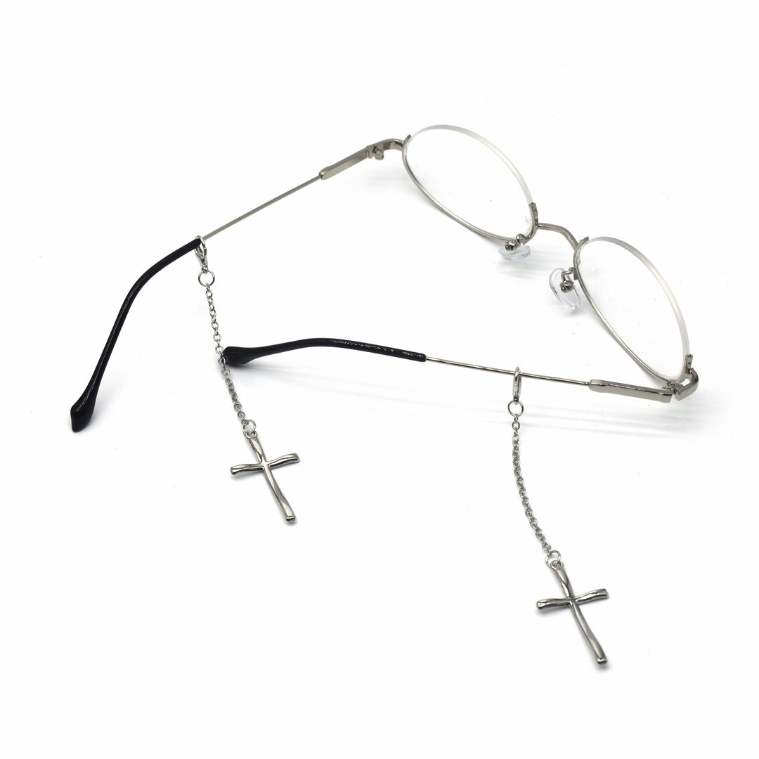 Eleganter Kreuz-Design Ketten-Brillenhalter Karnz