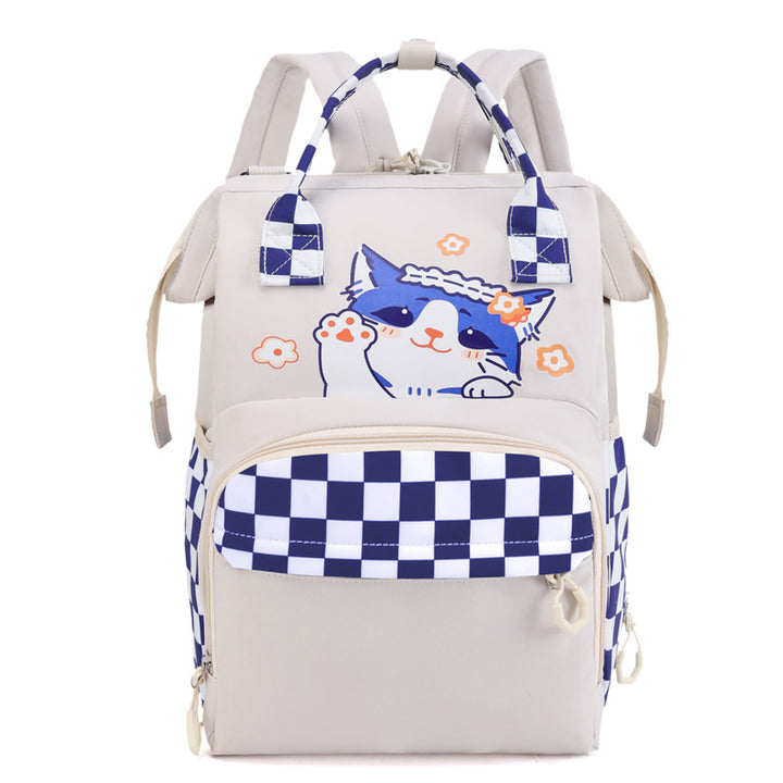 Verspielt katzenmotivierter Mehrere-Taschen-Rucksack Karnz
