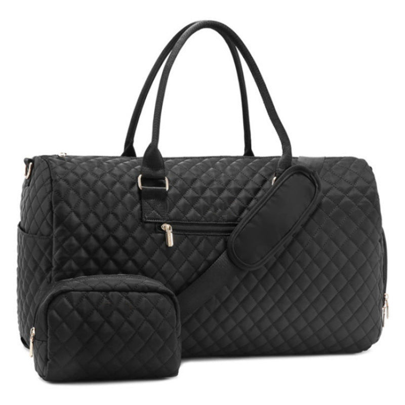 Modische und Luxuriöse Reisetasche mit Abnehmbarer Kosmetiktasche Karnz