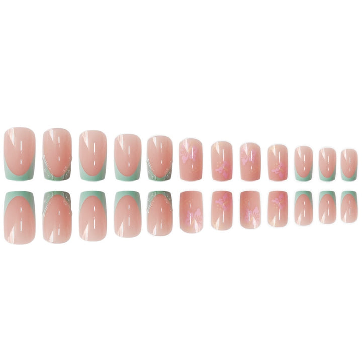 Künstlerische florale Design-Nagelverlängerungen Karnz