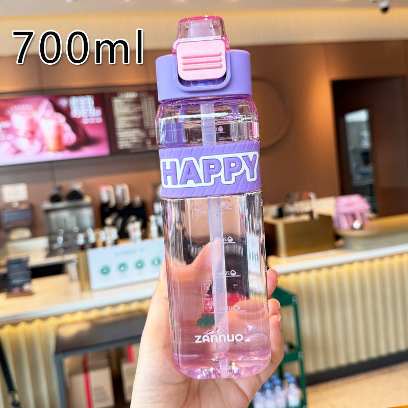 Damen Auslaufsichere Trinkflasche mit integrierter Messskala und sicherem Deckel Karnz