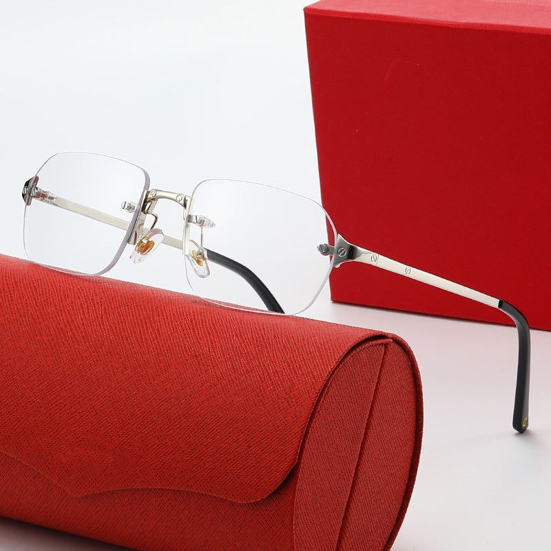 Damen elegante modische Sonnenbrille mit hochwertigem Metallrahmen Karnz