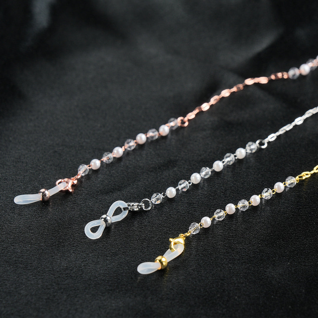 Eleganter Perlenkette Brillenhalter Karnz