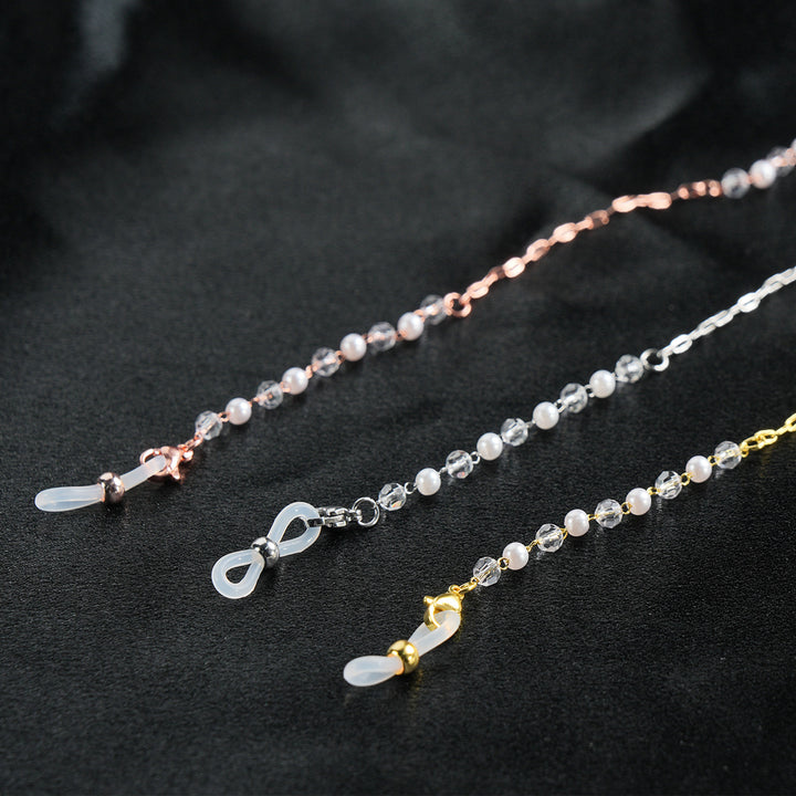 Eleganter Perlenkette Brillenhalter Karnz