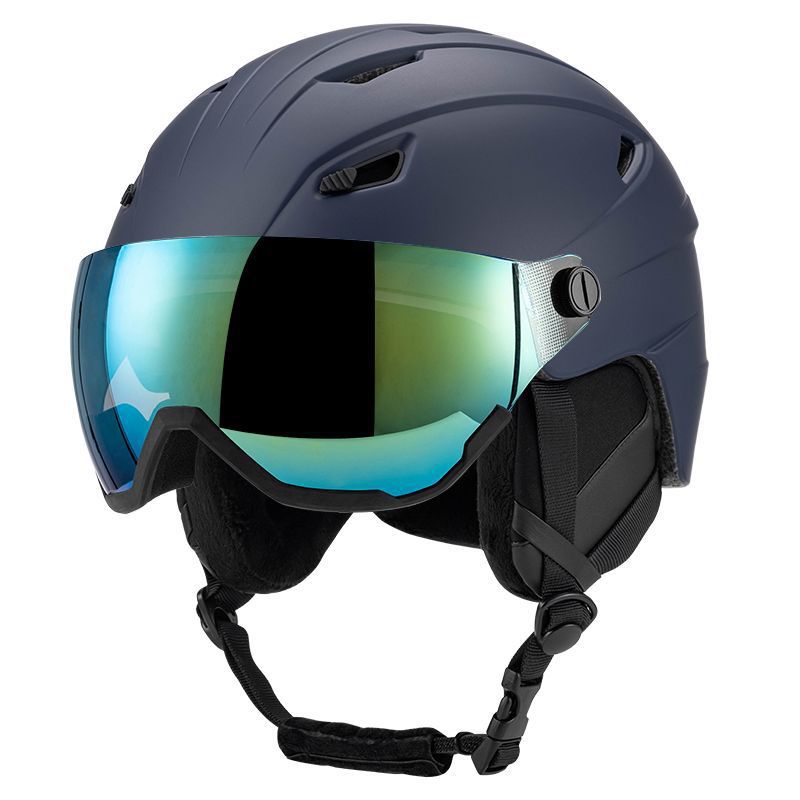 Hochleistungs-Skihelm mit integriertem Visier Karnz