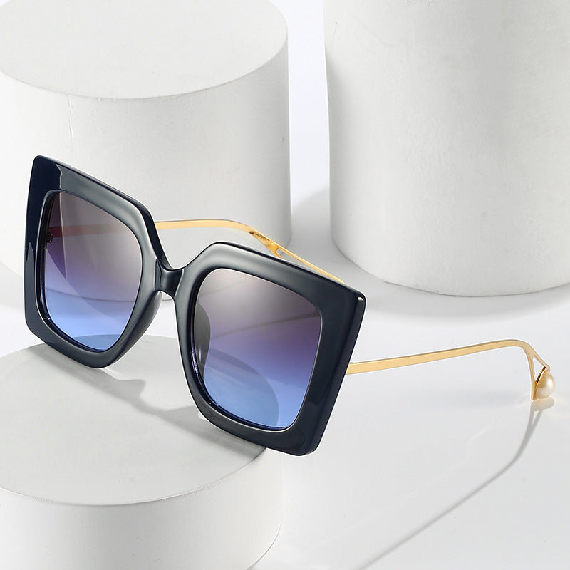 Oversized Geometrische Mode Sonnenbrille Karnz