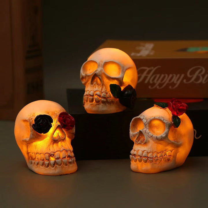 Dekorative LED Totenkopf-Lampe Karnz