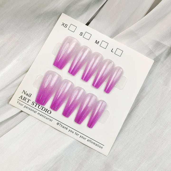 Glamouröse Kunstfingernägel mit Holographischem Effekt Karnz
