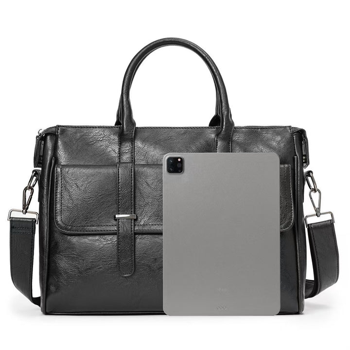 Premium Leder Messenger Aktentasche