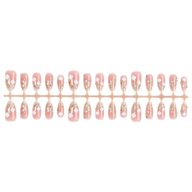 Premium Floral Press-On Nail Art Set Karnz