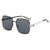 Damen modische quadratische Brille mit filigranem Metallrahmen Karnz
