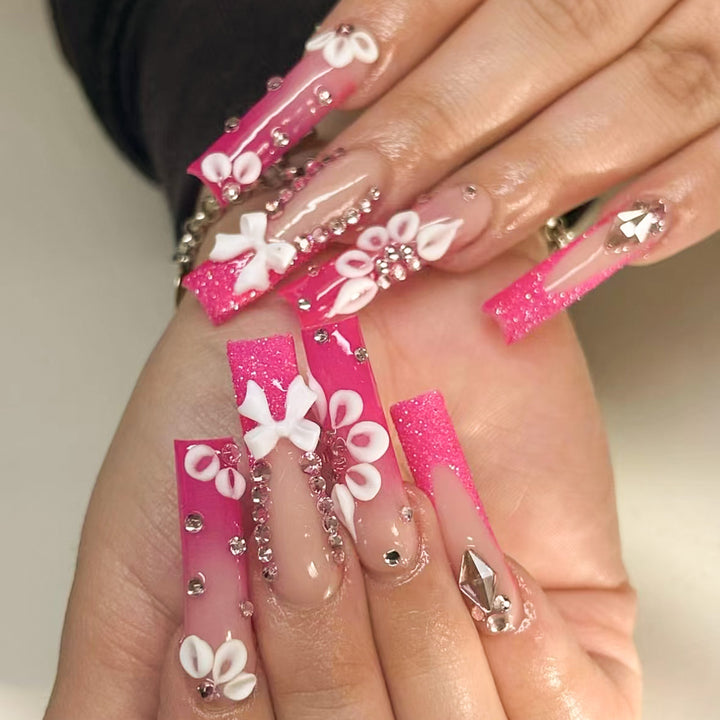 Dekoratives Nagelkunst Press-On Set Karnz