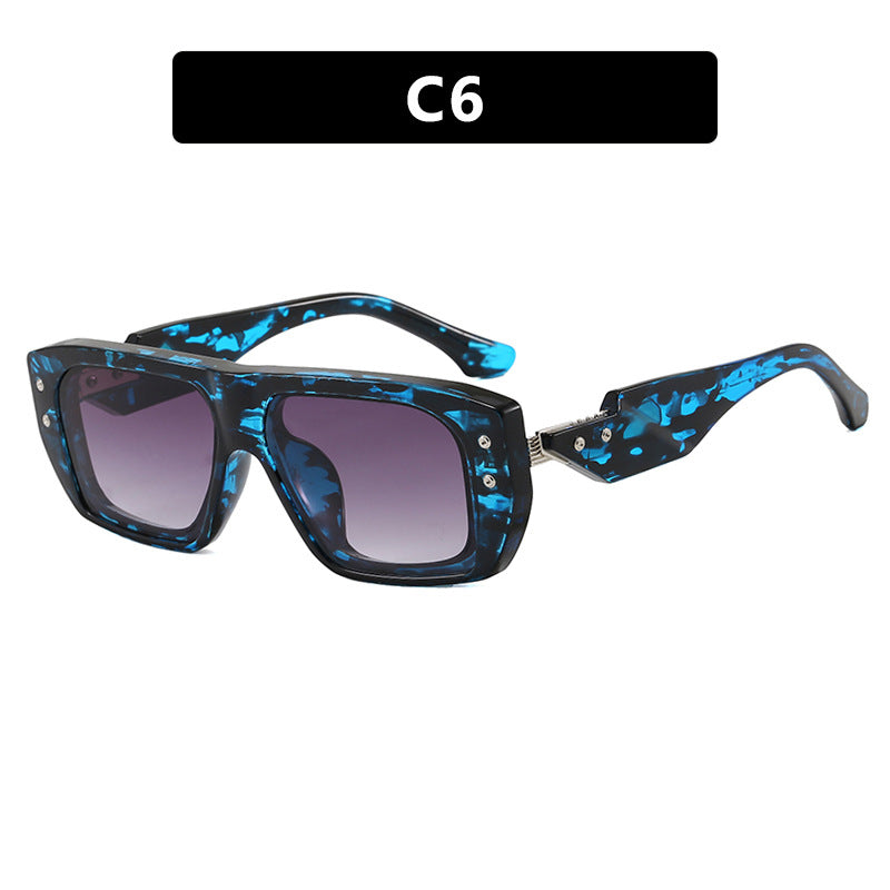 Damen modische quadratische Brille mit mehrfarbigem transparentem Rahmen Karnz