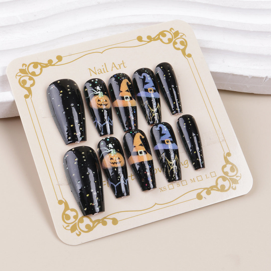 Halloween-Themen Press-On Nagelspitzen Karnz