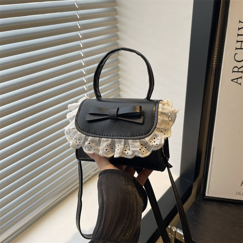 Elegante Rüschenschleifen-Crossbody-Handtasche Karnz