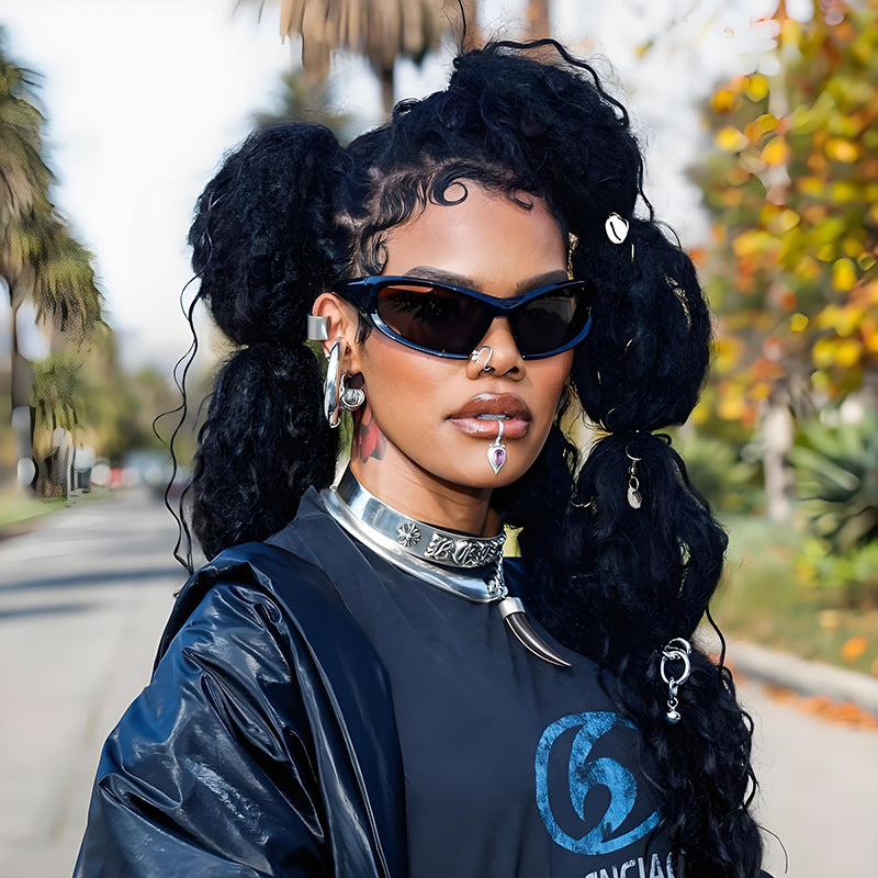 Damen Sportliche Sonnenbrille mit ergonomischem Design und schützenden Gläsern Karnz