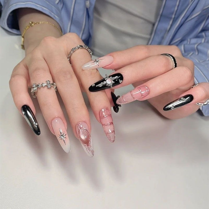Künstlerische Press-On Nagelkunst Verlängerungen