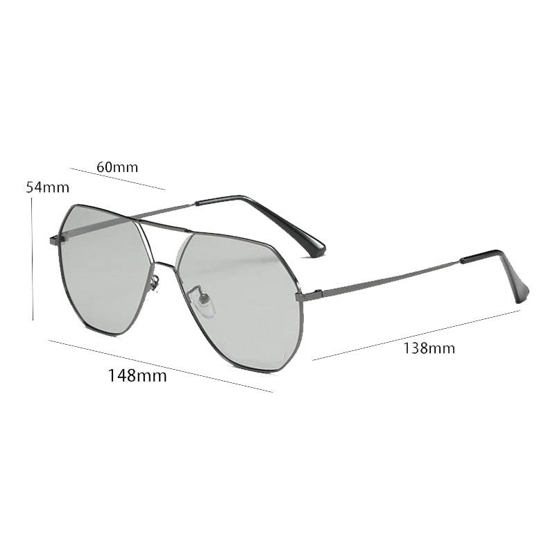 Modische sechseckige Sonnenbrille Karnz