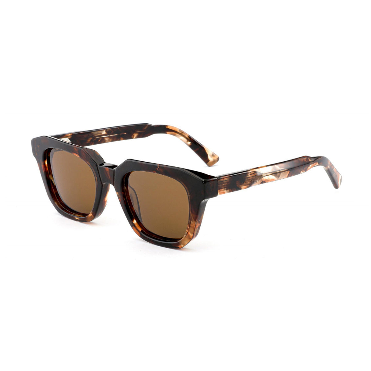 Damen quadratische Sonnenbrille im modischen Acetat-Design Karnz