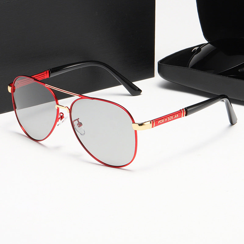 Damen Elegante Piloten-Sonnenbrille mit hochwertigen Polarisationsgläsern Karnz