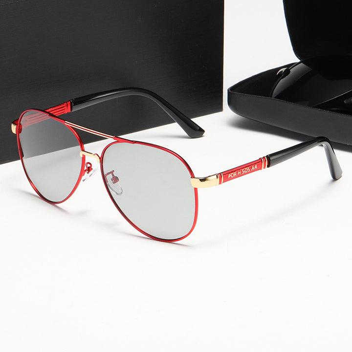 Damen Elegante Piloten-Sonnenbrille mit hochwertigen Polarisationsgläsern Karnz