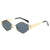 Damen geometrische Sonnenbrille mit luxuriösem Metallrahmen Karnz