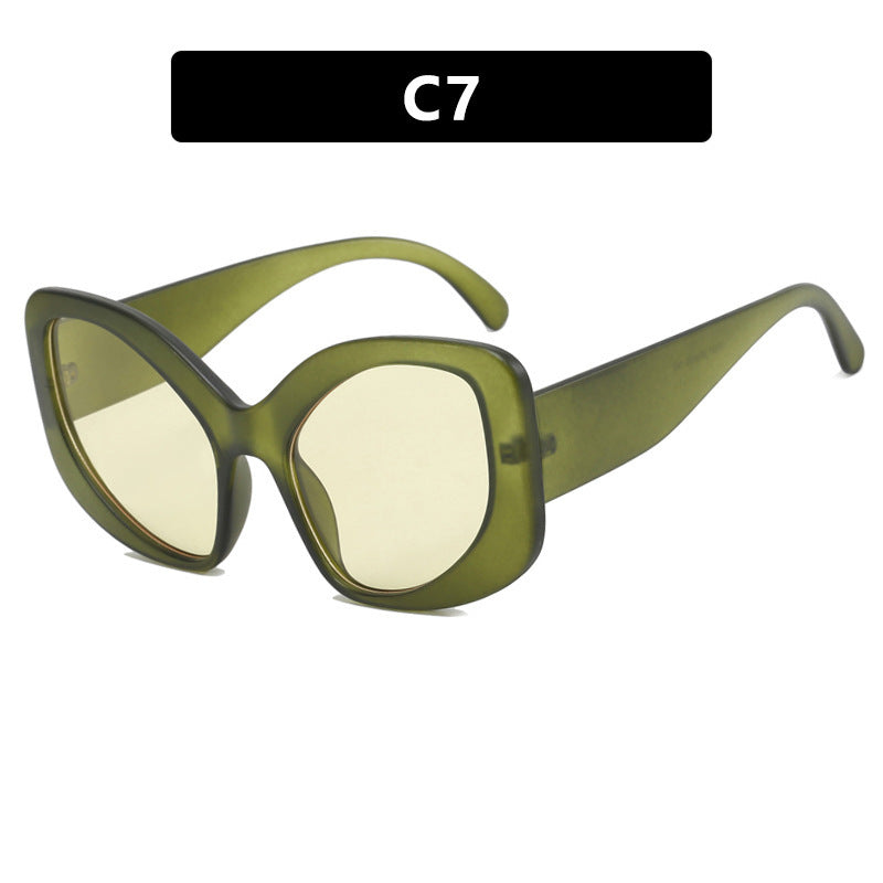 Damen elegante Oversized-Sonnenbrille mit markantem Design Karnz