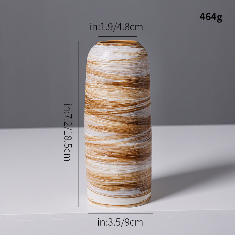 Künstlerische Spiraldesign Keramikvase Karnz