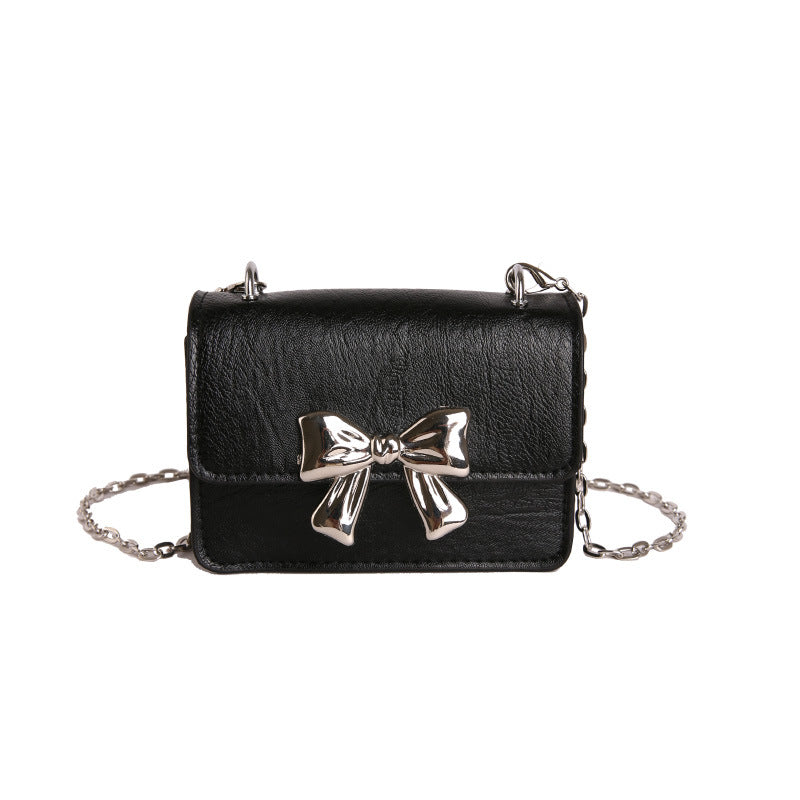 WoCharming Schleifenverzierte Mini-Handtasche Karnz