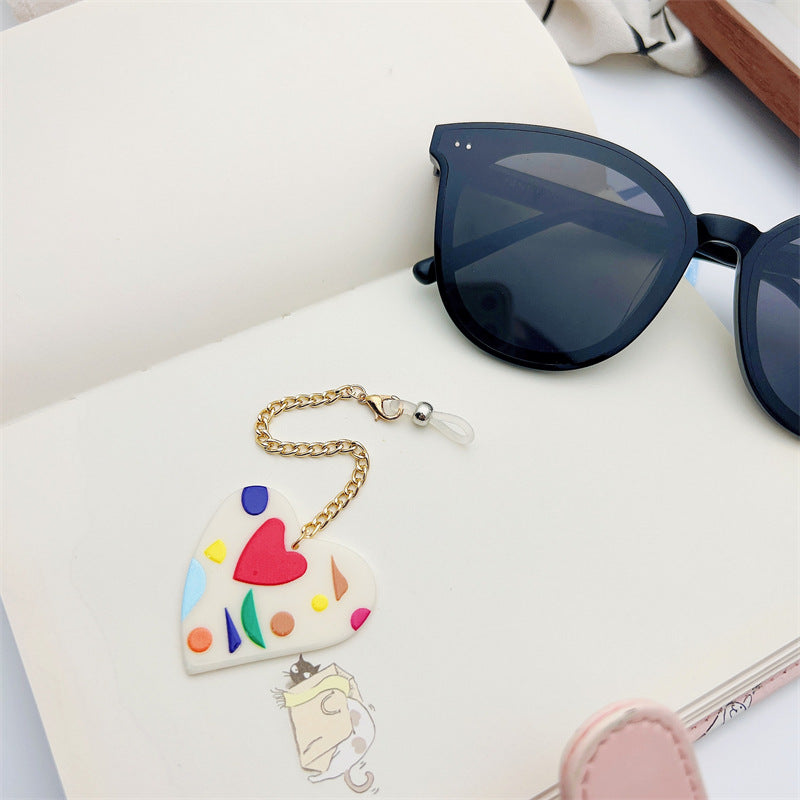 Herz-Design Brillenkettenhalter Karnz