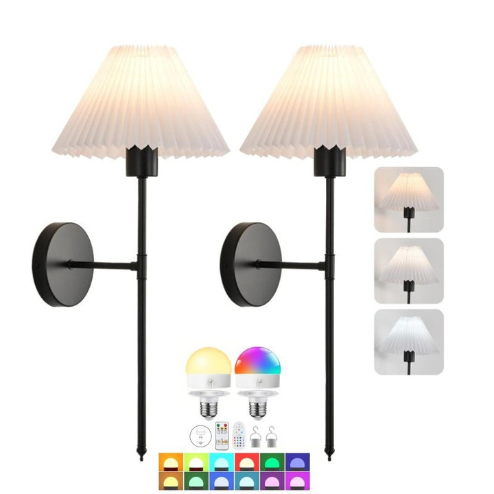 Dekorative Faltshade Wandlamp
