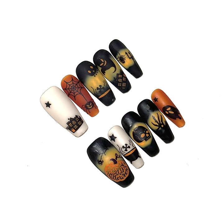Halloween-Themen Press-On Nagelset