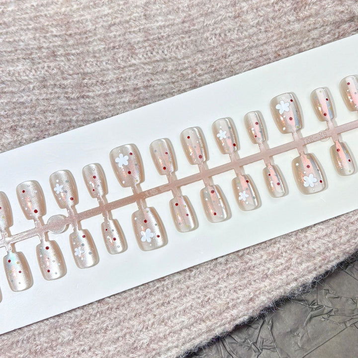 Floral Akzent Press-On Nagelset