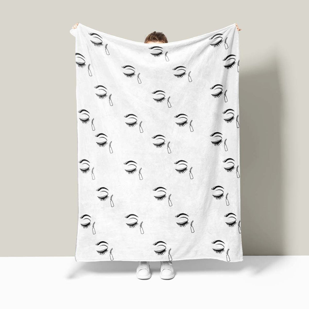 Luxuriöse Fleece-Wurfdecke mit auffälligem Design
