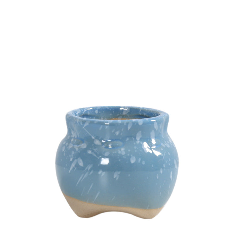 Zeitgenössische Kurvenkeramische Vase Karnz