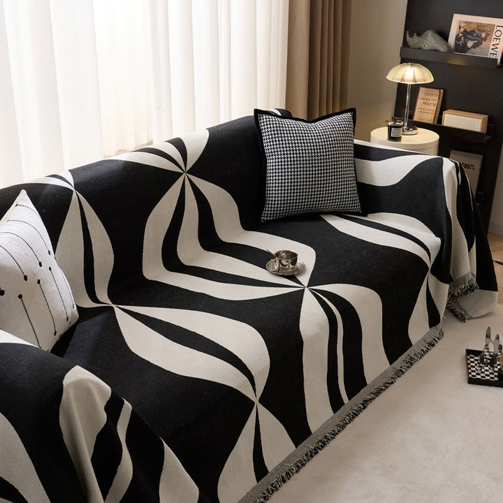 Chic Geometrisches Gemustertes Wurfdeckchen