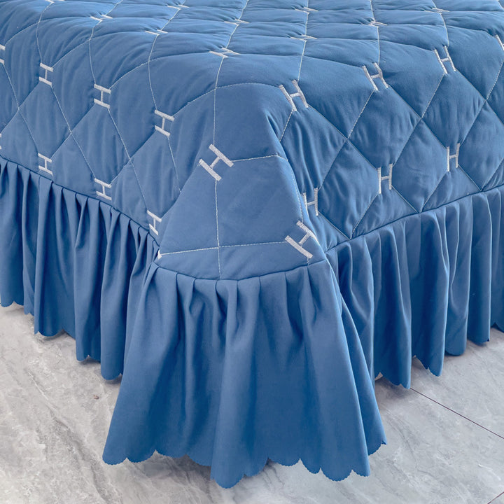 Stylish quilted duvet cover set