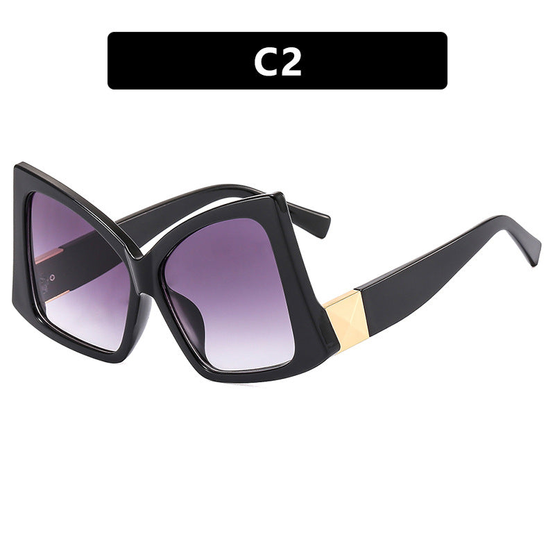 Damen oversized Sonnenbrille mit elegantem quadratischen Rahmen und schützendem UV-Schutz Karnz