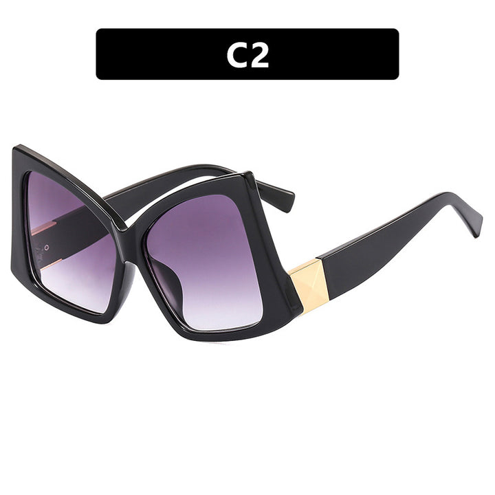 Damen oversized Sonnenbrille mit elegantem quadratischen Rahmen und schützendem UV-Schutz Karnz